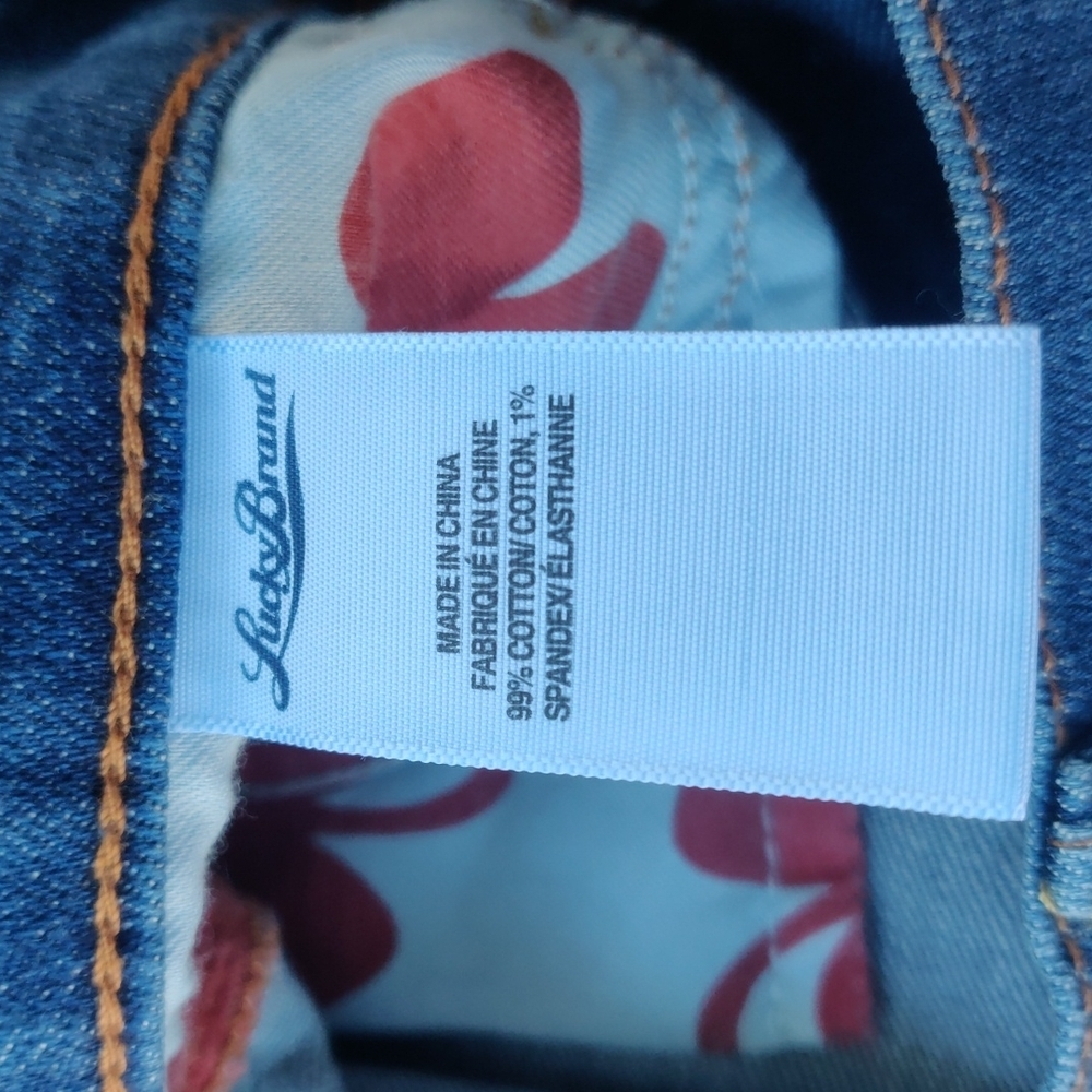 Lucky Brand sweet'n crop women's jeans size 10/30 color blue - Picture 9 of 9